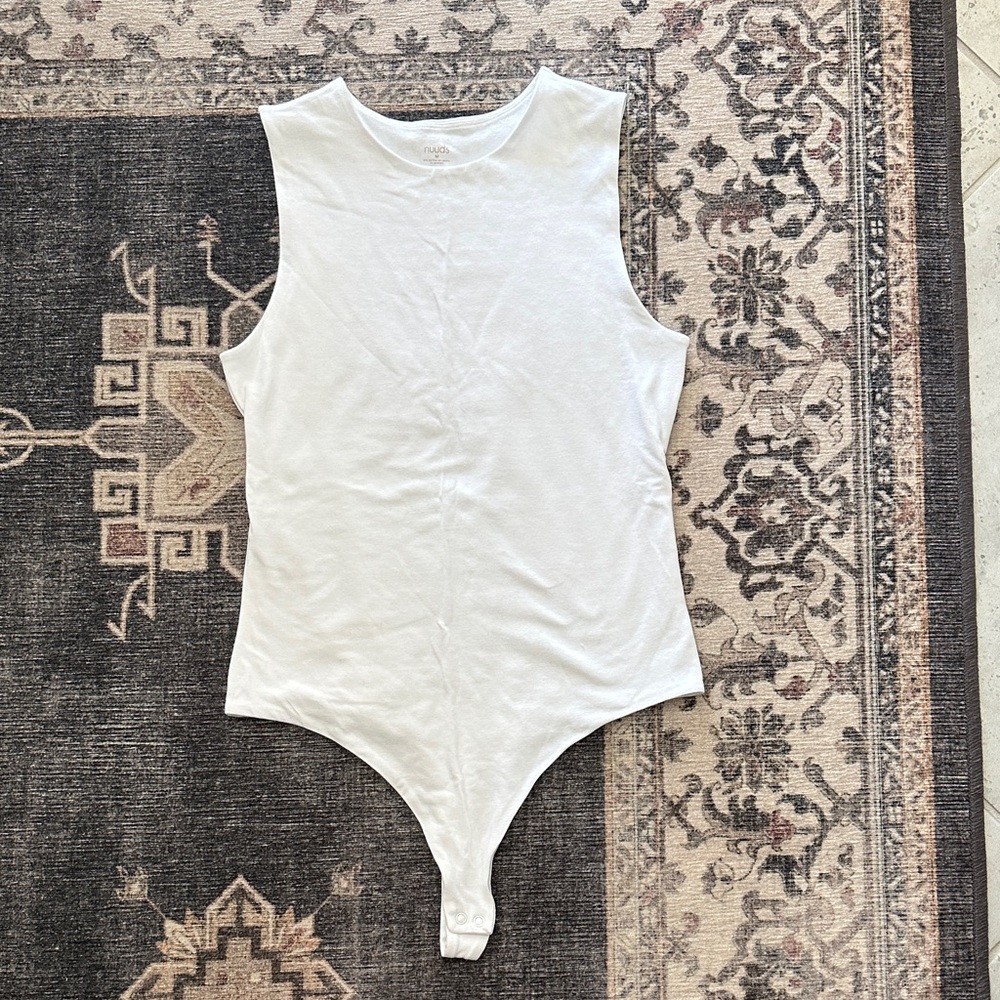 Nuuds Women's Classic White Bodysuit
